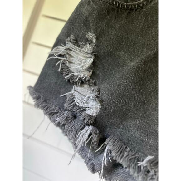 Levi's 550 Relaxed‎ Fit Distressed Denim Shorts Frayed Hem Cotton Size L Large - Picture 4 of 8